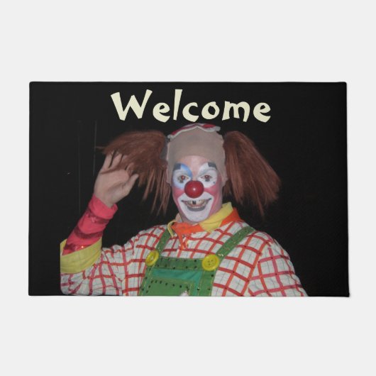 PAILLASSON HEUREUSEMENT CONNU CLOWN (Devant)