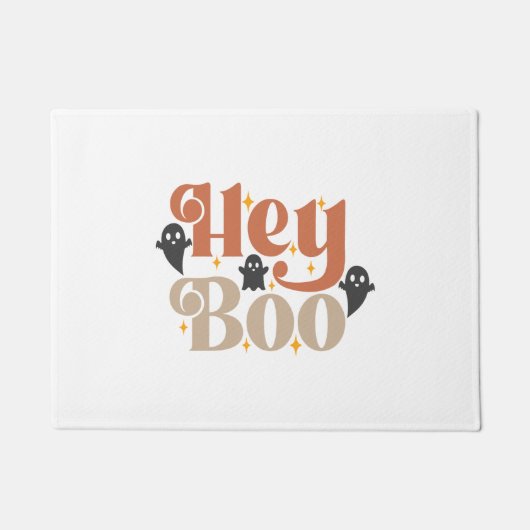 Paillasson Hey Boo Boho Halloween Hey Boo Ghost (Devant)