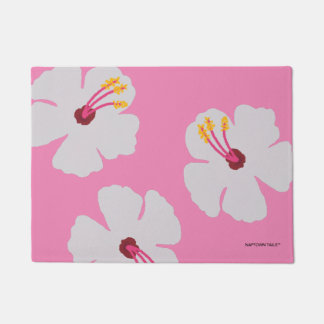 Paillasson Hibiscus dans le tourteau de viande de chien rose