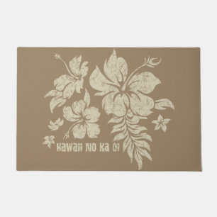 Paillasson Hibiscus Pareau Hawaïen Fumée de bois