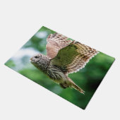 Paillasson Hibou barré en vol (Incliné)