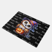 Paillasson Hibou d'Halloween (Incliné)