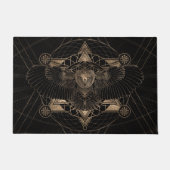 Paillasson Hibou en composition sacrée en géométrie (Devant)