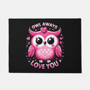 Paillasson Hibou t'aime toujours - Saint-Valentin