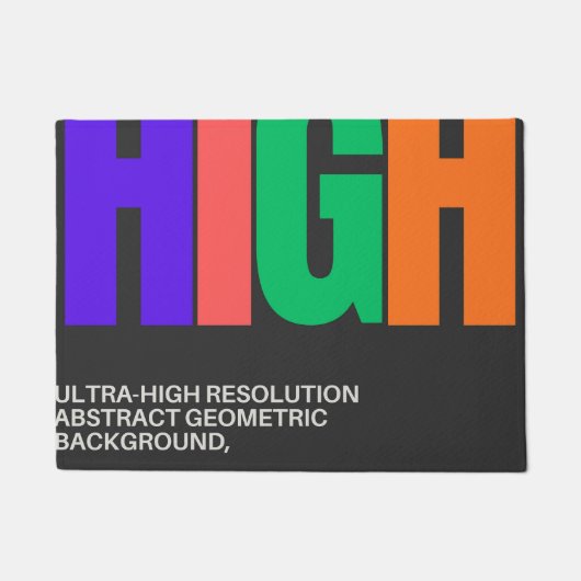 Paillasson High-Resolution Abstract Art  (Devant)