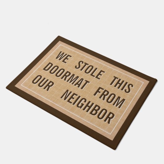 Paillasson Hilare drôle impertinent chic moderne frais (Incliné)