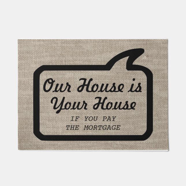 Paillasson Hilare grossier drôle moderne frais (Devant)