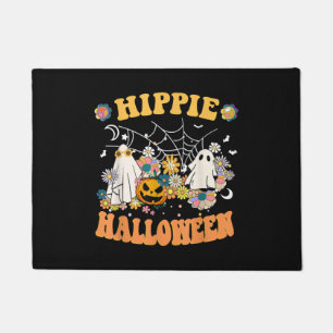 Paillasson Hippie Halloween rétro Fantôme Citrouille