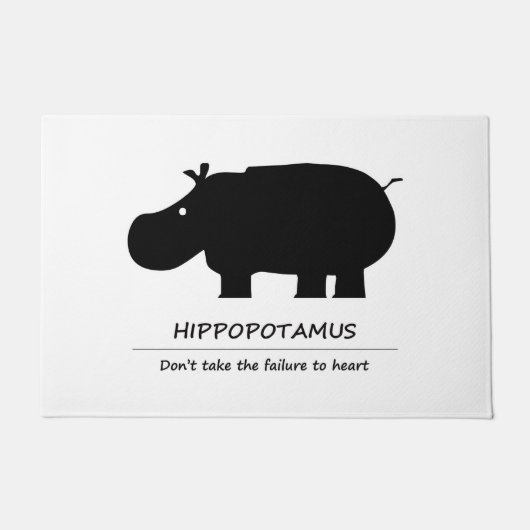 Paillasson hippopotamus (Devant)