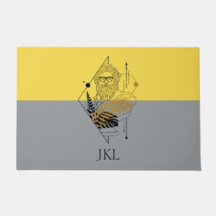 Paillasson Hipster Olympic God Colorblock Monogramme