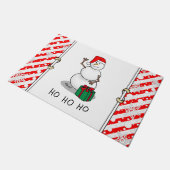 Paillasson Ho Ho Joyeux Noël Père Noël mignonne Snowman (Incliné)