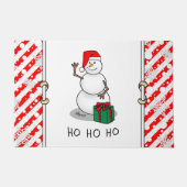 Paillasson Ho Ho Joyeux Noël Père Noël mignonne Snowman (Devant)