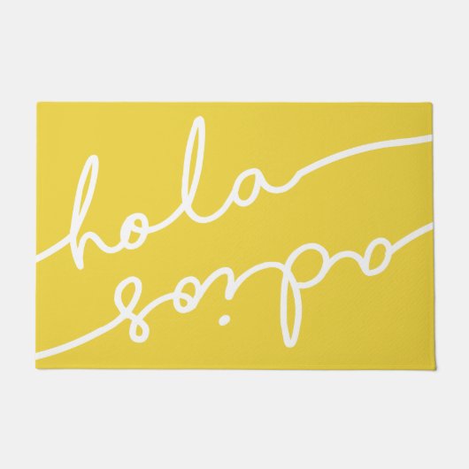 Paillasson Hola Adios Typographie espagnole - Choisissez votr (Devant)