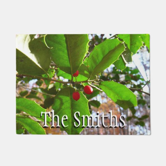 Paillasson Holly Feuilles II Vacances Nature Botanique (Devant)