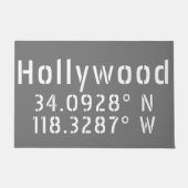 Paillasson Hollywood Latitude Longitude (Devant)