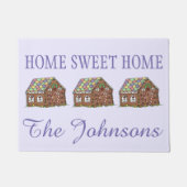 Paillasson Home Sweet Home Candy Noël Gingerpain Maison (Devant)