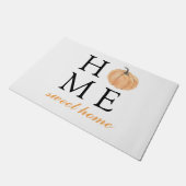 Paillasson Home Sweet Home | Citrouille orange | Saison autom (Incliné)