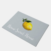 Paillasson Home Sweet Home Lemon Gris Sol Mat (Incliné)