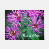 Paillasson Honey Bee On New England Aster Flower Personnalisé (Devant)