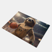 Paillasson Hoops and Hangs : Le Slam Dunking Sloth, (Incliné)