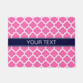 Paillasson Hot rose 2 Whisky Marocain #5 Marine Nom bleu Mono (Devant)