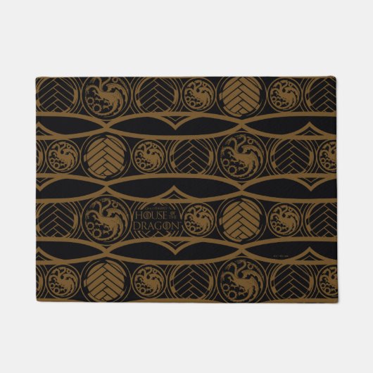 Paillasson HOUSE of the Dragon | Targaryen Stripe Pattern (Devant)