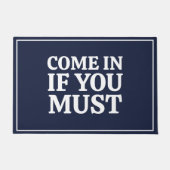 Paillasson Humour sarcastique amusant Citation Marine Bleu (Devant)