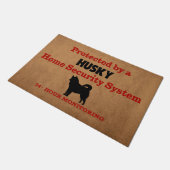 Paillasson Husky Home Security 24 heures Amoureux de les chie (Incliné)