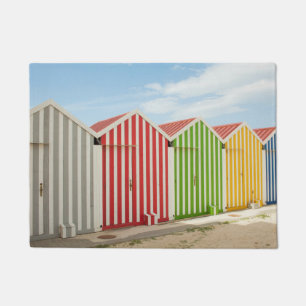 Paillasson Huttes colorées sur la plage