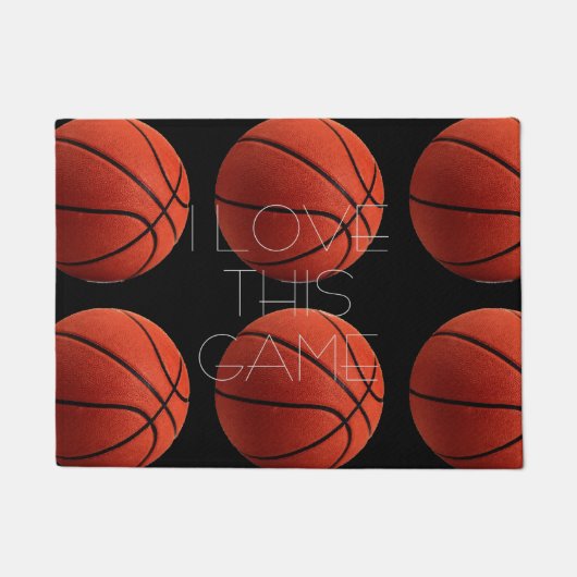 Paillasson I Love Basketball Close Up (Devant)