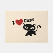 Paillasson I love cats (Devant)
