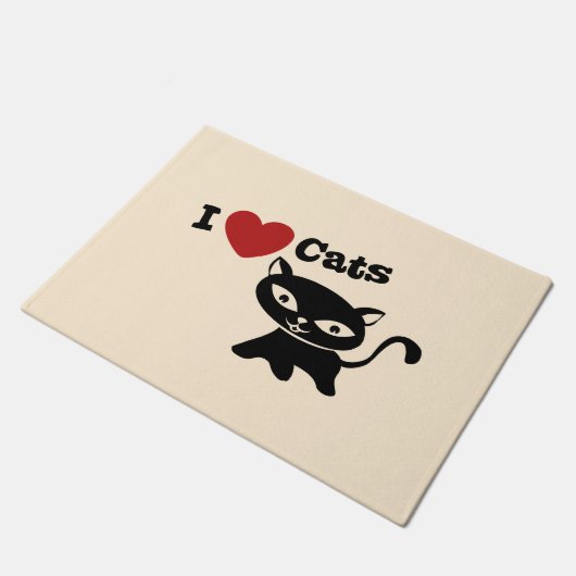 Paillasson I love cats (Incliné)