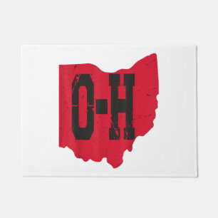Paillasson I Love My Ohio Home Script Ohio Buckeye State