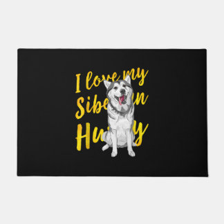 Paillasson I Love My Siberian Husky | Dog Lover