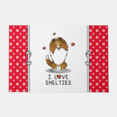 Paillasson I Love Shelts (sable 2) Shetland Sheepdogs mignonn (Devant)