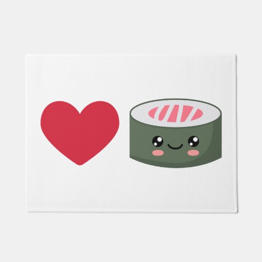 Paillasson I love Sushi (Devant)