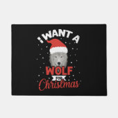 Paillasson I Want A Wolf For Christmas (Devant)