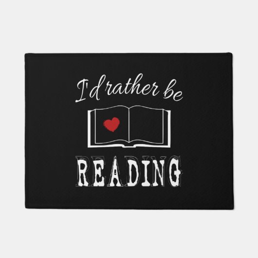 Paillasson I'd rather be reading (Devant)