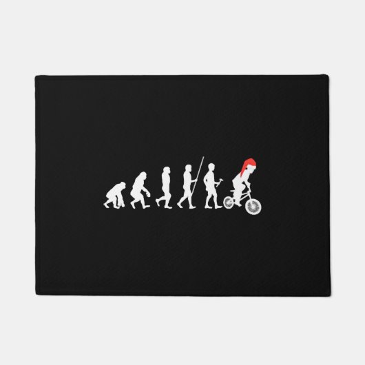 Paillasson Idées cadeaux de Noël BMX Bikers Evolution (Devant)