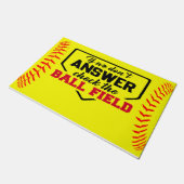 Paillasson If We Don't Answer Check The Ball Field, Funny (Incliné)