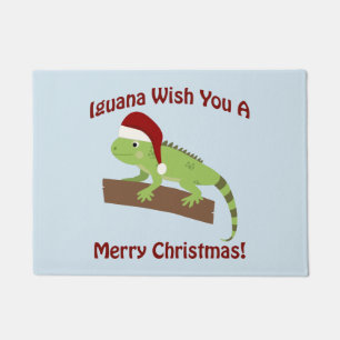 Paillasson Iguana Vous Souhaite Un Joyeux Noël