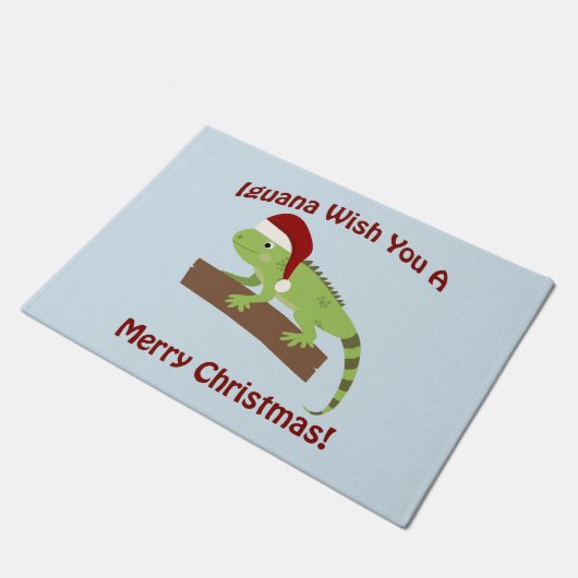 Paillasson Iguana Vous Souhaite Un Joyeux Noël (Incliné)