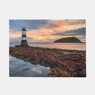 Paillasson Île de macareux du lever de soleil de phare de