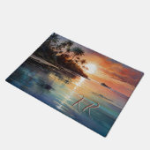 Paillasson Ile tropicale Ocean Beach Initiales (Incliné)