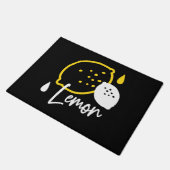 Paillasson Illustration Abstraite au citron - Art des agrumes (Incliné)