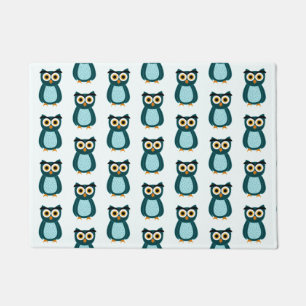Paillasson Illustration Blue Owl
