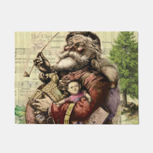 Paillasson Illustration classique de Thomas Nast du Père Noël