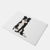 Paillasson Illustration Collie Bordure ! (Incliné)