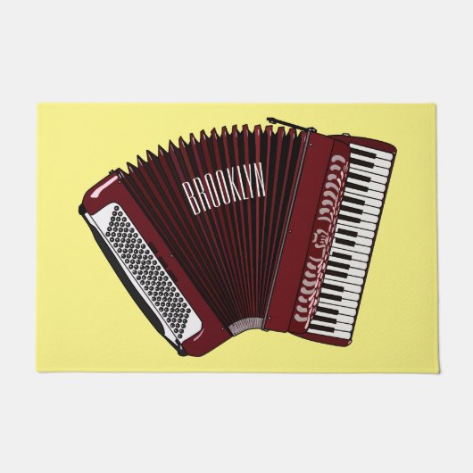 Paillasson Illustration d'accordion (Devant)