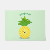Paillasson Illustration d'ananas mignon (Devant)